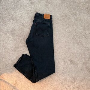 Levi's Women's Black Straight Leg Jeans